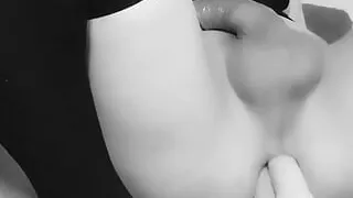 Putting a thick worm in my naughty ass