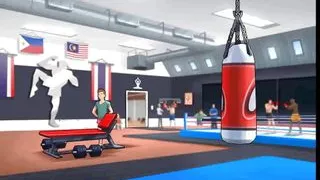 Summertime saga: jerking his big dick while thinking of a hot MILF with big milky breasts ep 99