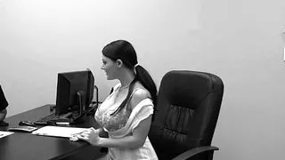 British slut rides a big hard cock