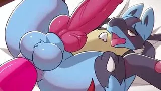 Big Dick Anal Sex Lucario & Zoroark Cum Inside Without Condom
