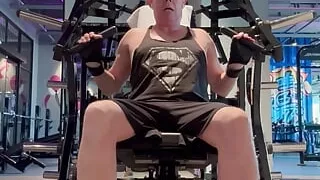 Show chastity while workout in gym