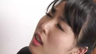 Japanese brunette  had oral sex with stepbrother uncensored.