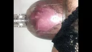 Hairy Pumped Pussy Piss Vs. Hairy Pumped Pussy Piss