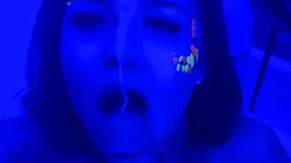 fucked a neighbor in the mouth and pussy and filmed it on the phone