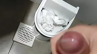 Masturbation in Theo bathroom of The mall