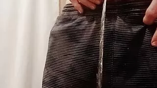 Shrinking dick piss from too much energy