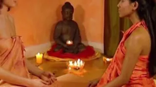 Touching The Brunette With Massage