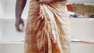 Indian boy showing his cock after bathing. Comment who want it.