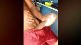 young man masturbating for his boyfriend