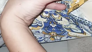 Stepmother shows her nipples and to her stepson