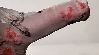 Caught in my see through underwear