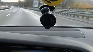 On the Highway playing with the wet pussy PART 1