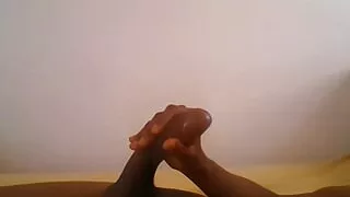 Lonely sexy BBC having a morning wank