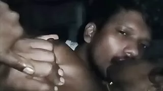 Indian wife big tits boobs pressing ass and kissing