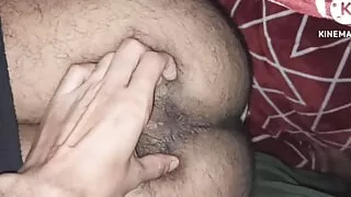 My straight desi sexy freind big Hairy ass first time i open his pant