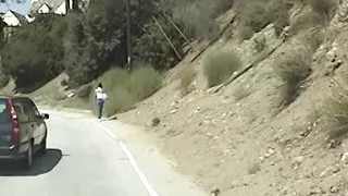 They always say don't pick up hitchhikers! He took a nympho for a ride and did not regret it!