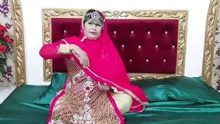 Beautiful Indian Sexy Bride Sex with Dildo in Wedding Dress