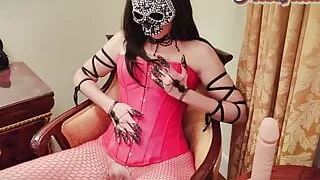 Miss Filia MILF Insert Big Dildo in Pussy Filled with Cum From Strangers with Big Squirting Cunt Cumming Inside Big Cock Dildo