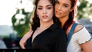 GIRLSWAY - Redhead With Big Tits Tastes IT Technician Victoria Voxxx's Pussy After Her Laptop Fixed