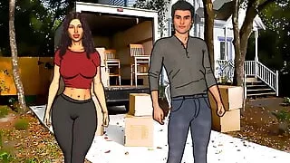 A Couple's Duet of Love & Lust-Stepmom milking cock