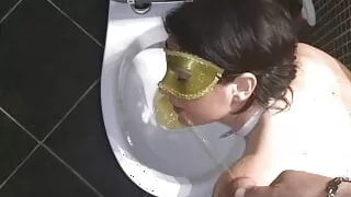 After she tried my step father's piss????I never wash my fat dick with water again! humiliation human urinal