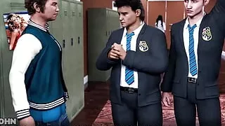 Timestamp #1 - Bacon took a peak at Heather in the bathroom ... Johnny saw the girls in the locker room ... Jonny saw veronika i