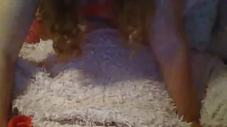 Honeyfleur slut in crotchless red body stocking wanting to fuck