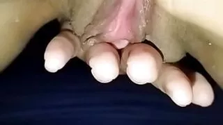 Hot Riding Without a Condom Only on the Skin Using a Buttplug