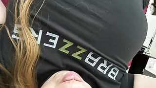 mother masturbates with her fingers in her big pink and very delicious pussy until orgasm