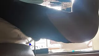 On seeing the aunt, the boy went to the bathroom and punched him.