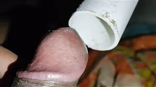 Indian Teen fucks a conduit pipe this time at home alone