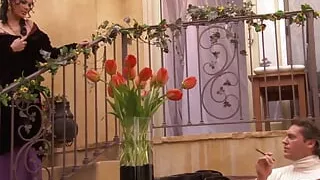 Dude retaliates on a blowjob with severe nailing