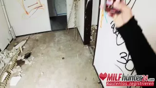 Vicky Hundt In Today, The Fucks Skinny Milf In An Abandoned Building & Shoots His Cum On Her Face (full Scene)! I Banged This Milf From 27 Min