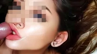 I caught him watching me and I let him cum on my face