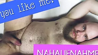 Close-up! Watch me satisfy myself anally and show you my hairy body!