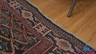 Sweet blonde Emily Jade comes over and gets her pretty pussy rubbed until she creams POV