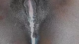 Ebony Close up Creampie