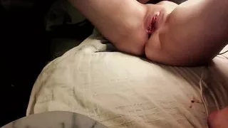 the girl who is left alone at home relieves her horny with a vibrator..