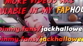 D.va Sucks Dick and Gets Fucked Hot