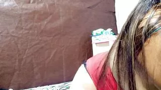 He Makes A Video Call To His Brother-in-law!! She Dances Sensually Showing Her Beautiful Young And Firm Tits