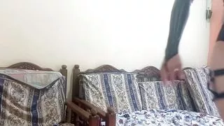 My Husband Is Not At Home And I Brought My Lover!! Without Shame And With A Lot Of Desire We Started To Fuck