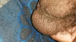 Indian boy Aakash showing big black cock lund