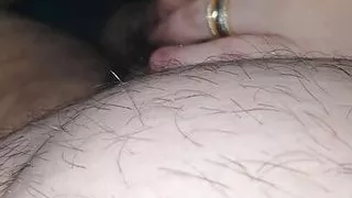 Lustful Step Mom handjob step son dick while Husband buying food