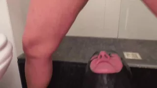 Golden shower in masked face and mouth by Femdom Austria