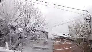 Look at my tits around the snow