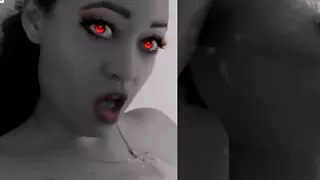 Saturno Squirt is the sexiest and most beautiful Latin babe, this time she is a vampire, take a bath with her from Transylvania.