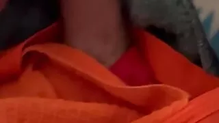 Horny army soldier jerks off on a jockstrap for a follower shooting a nice creamy load!