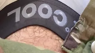 First piss-pee video! Watch while army specialist gets in a tub in uniform and begins to wet himself!