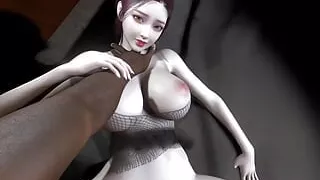 My big-breasted female neighbor let me fuck her all day.