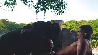 Beach, Bra, Brazilian Sex, Lover, Outdoor Sex, Tattoo